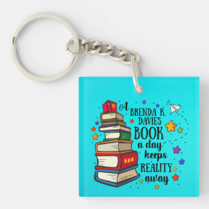 Een Brenda K Davies Book A Day houdt de realiteit  Sleutelhanger