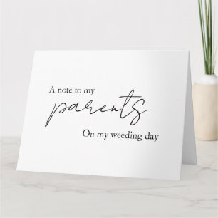 Een brief aan mijn ouders, schoonouders, mama, pap kaart