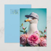 Een brief met een zeemeeuw bedankt (Voorkant / Achterkant)