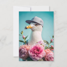 Een brief met een zeemeeuw bedankt