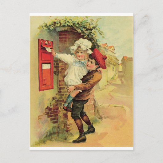 Een brief plaatsen briefkaart (Voorkant)