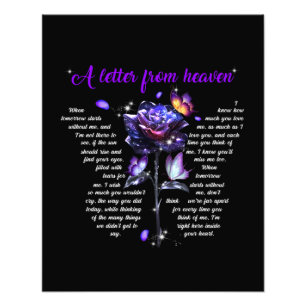 Een brief uit de hemel foto afdruk