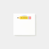 Een briefje van de leraar Potlood Thema Post-it® Notes (Voorkant)