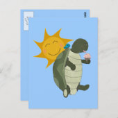 Een Briefkaart voor schildpadijs (Voorkant / Achterkant)