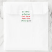 Een brok steenkool vierkante sticker (Tas)