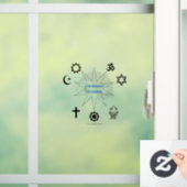 Eén bron van natuurlijk raamsticker (Huis)