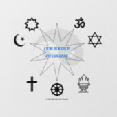 Eén bron van natuurlijk raamsticker (Vel)