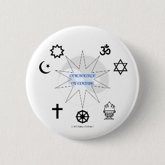 Eén bron van natuurlijk ronde button 5,7 cm