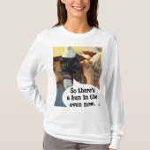 Een broodje in het Oven Moederschap Shirt van Rose (Voorkant)