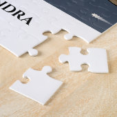 Een broompuzzel. Aangepaste naam. Legpuzzel (Zijkant)