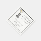 Een Bruid In Een Lichtelijk Vuil Martini Bruidsfee Servet (Hoek)