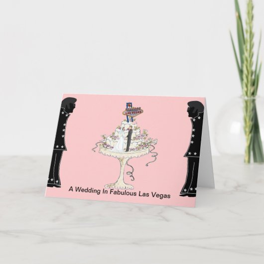 Een bruiloft in Fabulous Las Vegas Kaart (Voorkant)