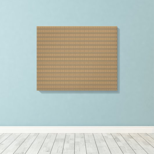 Een bruine en beige gestreepte achtergrond canvas afdruk (Insitu (Houten vloer))