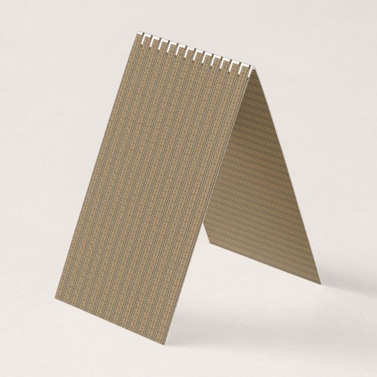 Een bruine en beige gestreepte achtergrond visitekaartjes (Voorkant)