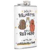 Een brunette en een rood hoofd heupfles (Rechts)