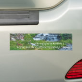 Een Buck Rast bij een Cascading River Bumpersticker (Op auto)