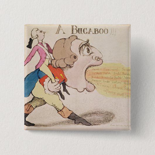 Een Bugaboo!!! Vierkante Button 5,1 Cm (Voorkant)