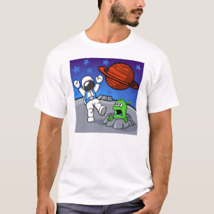 Een buitenruimteavontuur t-shirt
