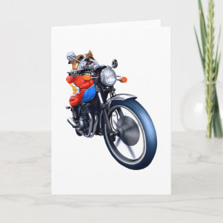 EEN BULLDOG RIDING BIKE KAART