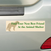 Een Bumpersticker 4 aannemen (Op auto)