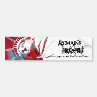 Een bumpersticker blijft