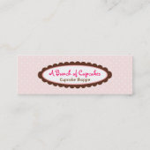 Een bundel Cupcakes Mini Visitekaartje (Achterkant)