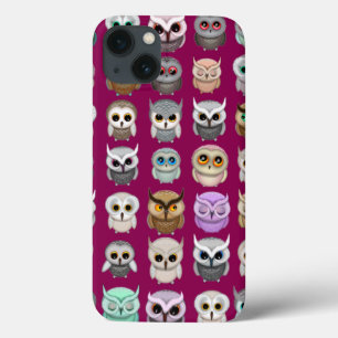 Een bundel van Cute Owls Design iPhone 13 Hoesje