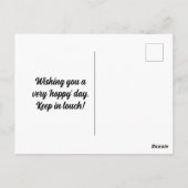 Een Bunny-Briefkaart Briefkaart (Achterkant)