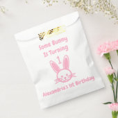 Een Bunny draait om een dag Bedankzakje (Gezegeld)