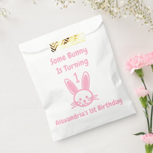 Een Bunny draait om een dag Bedankzakje (Gezegeld)