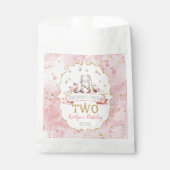 Een Bunny draait twee 2e verjaardag Bedankzakje (Voorkant)