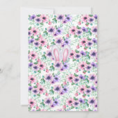 Een Bunny Editable Birthday-uitnodiging Kaart (Achterkant)