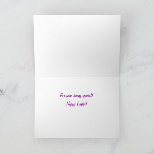 Een Bunny Feestdagen Kaart (Binnen)