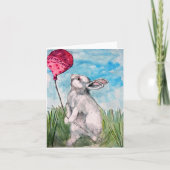 Een Bunny heeft een verjaardag. Kaart (Voorkant)