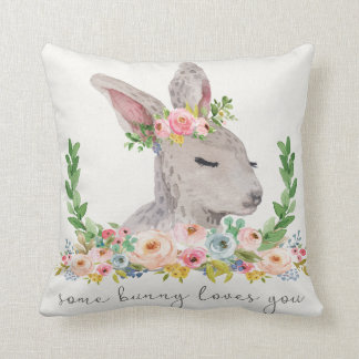 Een Bunny houdt van Boho Woodland Nursery Pillow Kussen