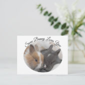 Een Bunny houdt van je Feestdagenkaart (Staand voorkant)