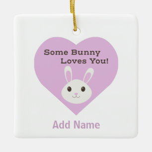 Een Bunny houdt van je Keramisch Ornament