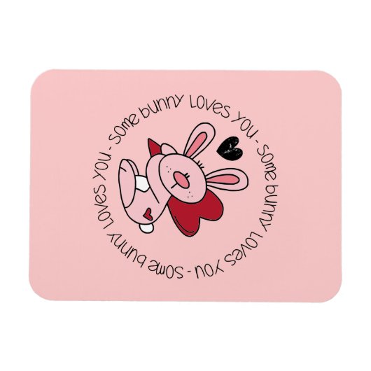 Een Bunny houdt van je Magneet (Horizontaal)
