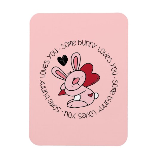 Een Bunny houdt van je Magneet (Verticaal)