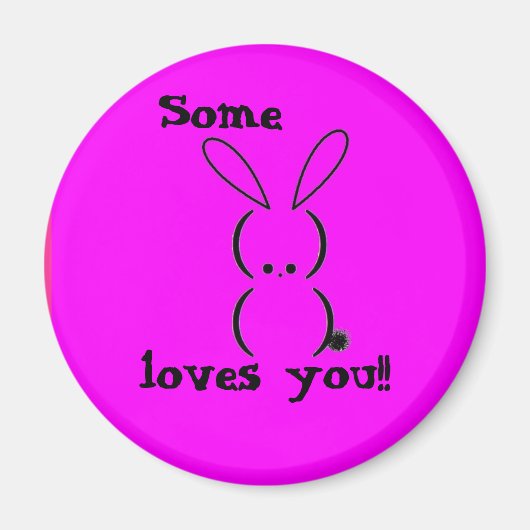Een Bunny houdt van je Magnet Magneet (Voorkant)