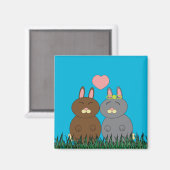 Een Bunny houdt van je Magnet Magneet (Voorkant / Achterkant)