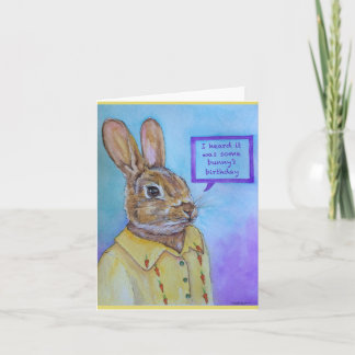 Een Bunny's verjaardag Kaart