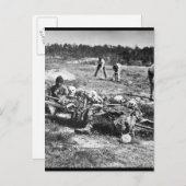 Een Burial Party on the Battle-Field of Cold Harbo Uitnodiging Briefkaart (Voorkant / Achterkant)