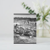 Een Burial Party on the Battle-Field of Cold Harbo Uitnodiging Briefkaart (Staand voorkant)