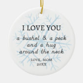 Een bushel en een kruk persoonlijke keepnaam van m keramisch ornament (Voorkant)