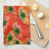 Een bushel van het verse #Tomatenpatroon Theedoek (Quarter Fold)