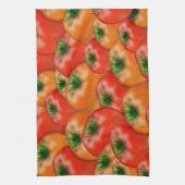 Een bushel van het verse #Tomatenpatroon Theedoek (Verticaal)