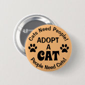 Een Button Kat Paw Prints instellen (Voorkant /achterkant)