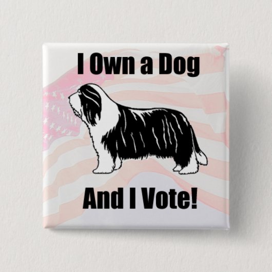 Een Button op het Beardie Square (Voorkant)