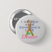 Een Button voor donoren zijn (Voorkant /achterkant)